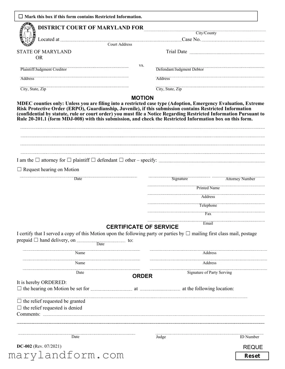 Dc 002 Template in PDF