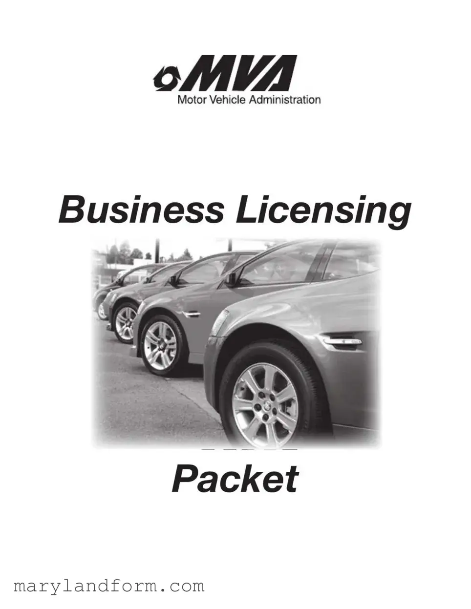 Maryland Application Vehicle Template in PDF