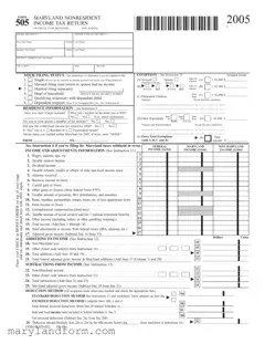 Maryland 505 Template in PDF