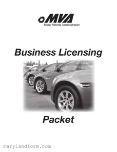 Maryland Application Vehicle Template in PDF