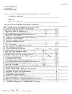 Maryland Cof 85 Template in PDF