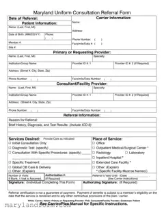 Maryland Referral Template in PDF