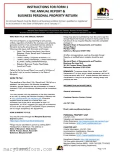Md Personal Property Template in PDF